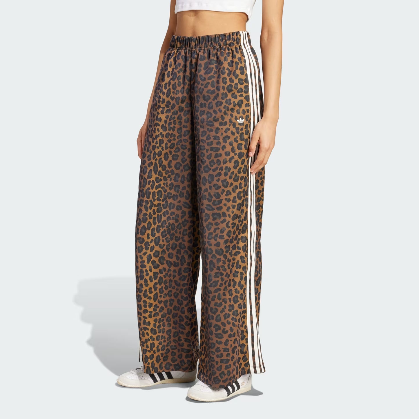 PANTALON WIDE LEG LEOPARD SATIN ADIDAS ORIGINALS