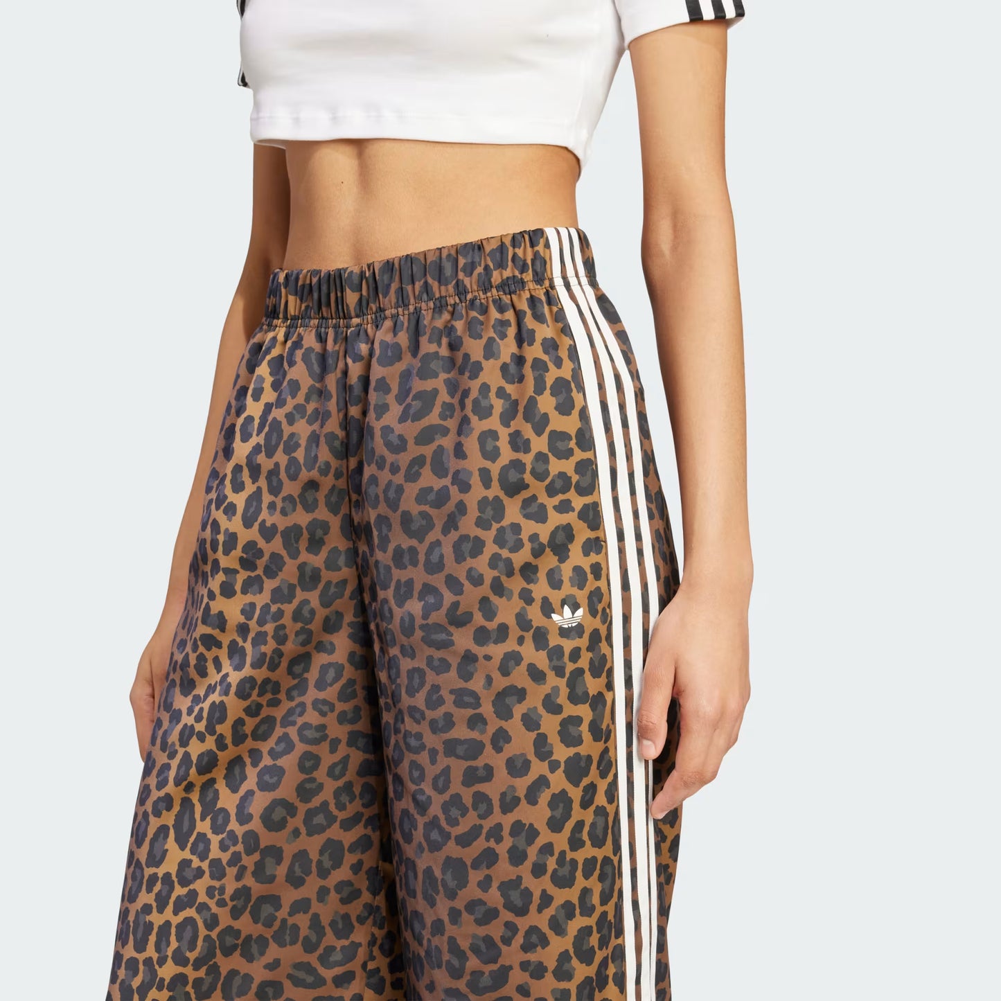 PANTALON WIDE LEG LEOPARD SATIN ADIDAS ORIGINALS